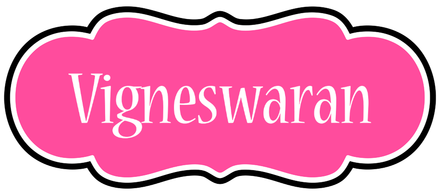 Vigneswaran invitation logo