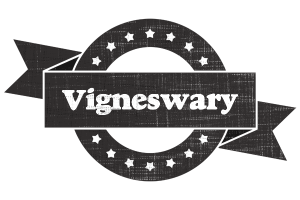 Vigneswary grunge logo