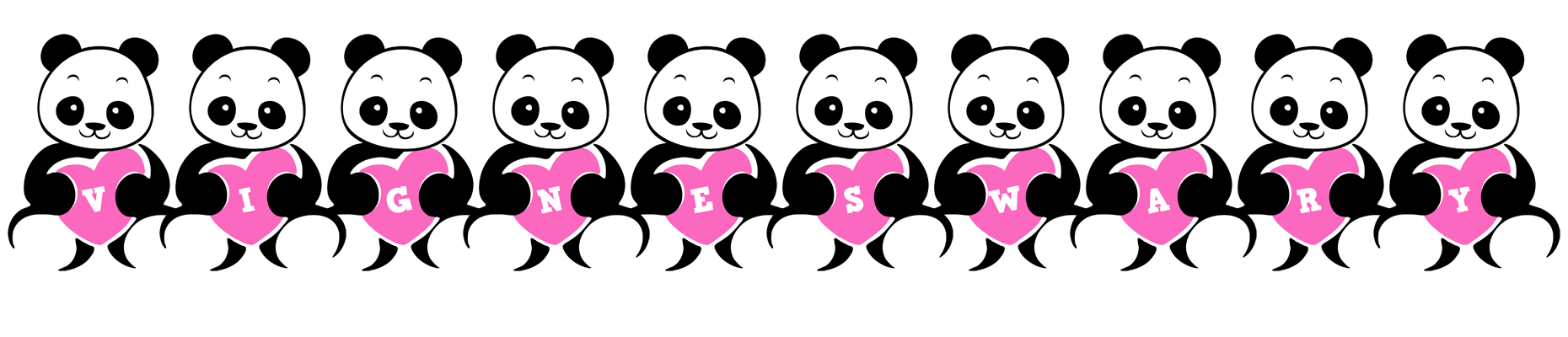 Vigneswary love-panda logo