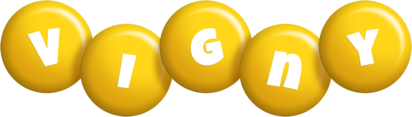 Vigny candy-yellow logo