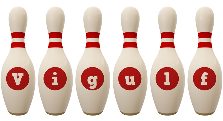 Vigulf bowling-pin logo