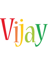 Vijay Logo Name Logo Generator Smoothie Summer Birthday Kiddo Colors Style