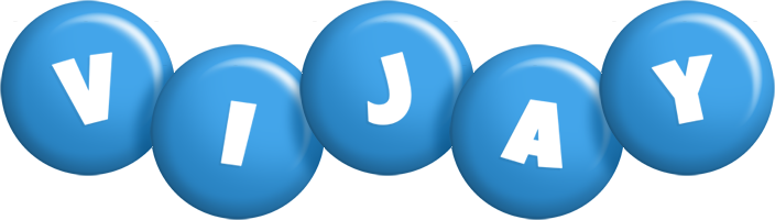 Vijay candy-blue logo