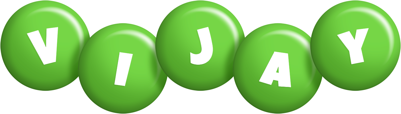 Vijay candy-green logo