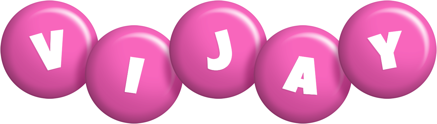 Vijay candy-pink logo