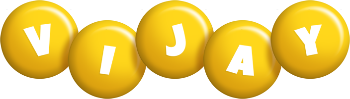 Vijay candy-yellow logo