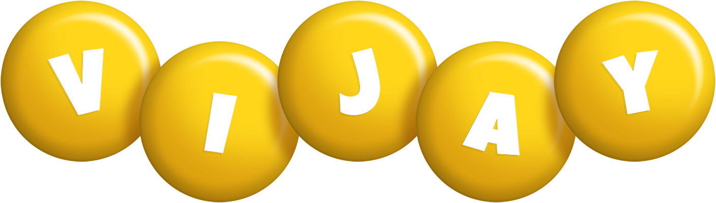 Vijay candy-yellow logo