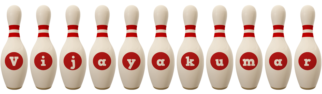 Vijayakumar bowling-pin logo