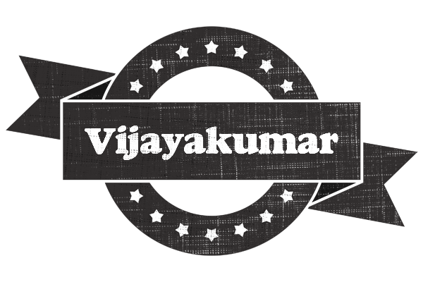 Vijayakumar grunge logo