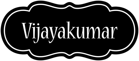 Vijayakumar welcome logo