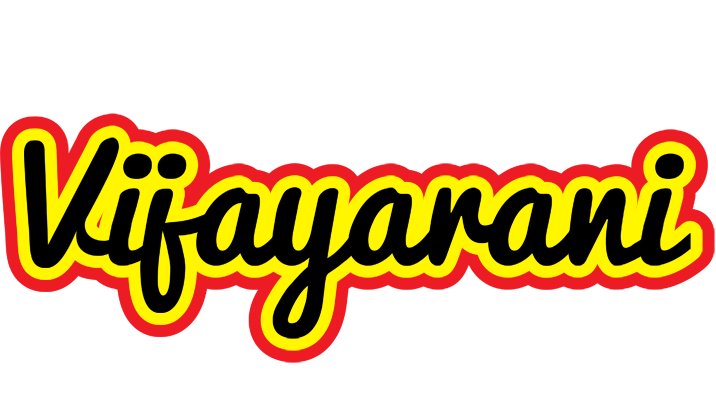 Vijayarani flaming logo