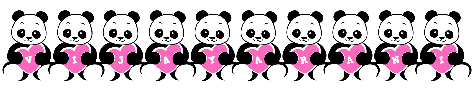 Vijayarani love-panda logo