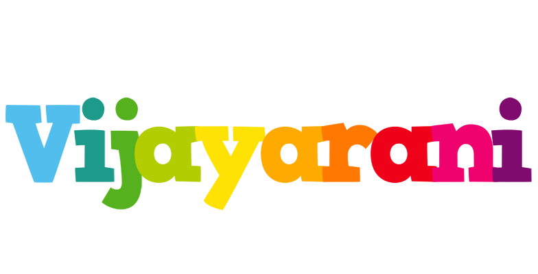 Vijayarani rainbows logo