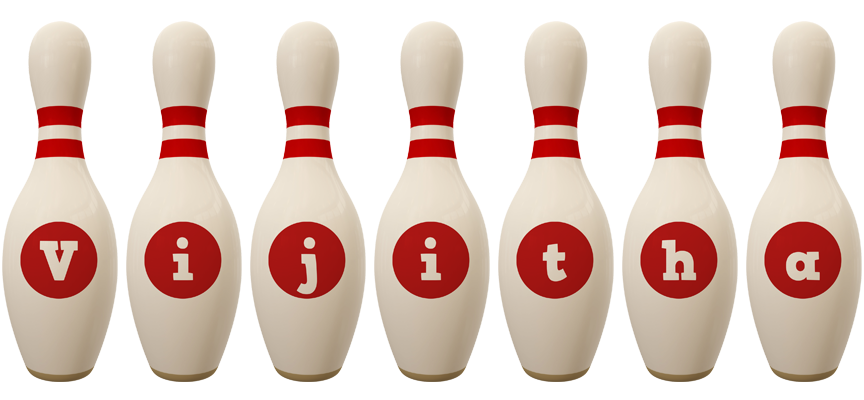 Vijitha bowling-pin logo