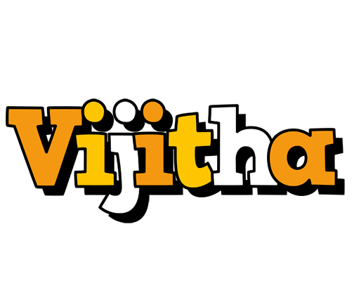 Vijitha cartoon logo