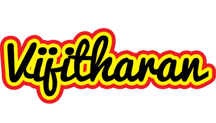 Vijitharan flaming logo