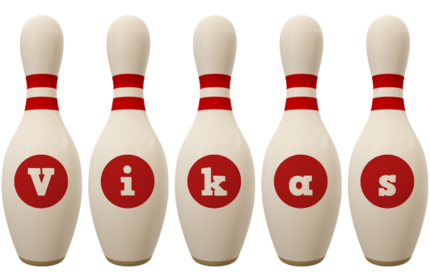 Vikas bowling-pin logo