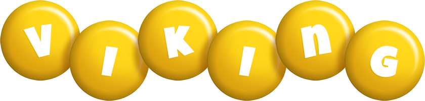 Viking candy-yellow logo