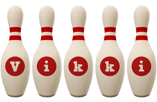 Vikki bowling-pin logo
