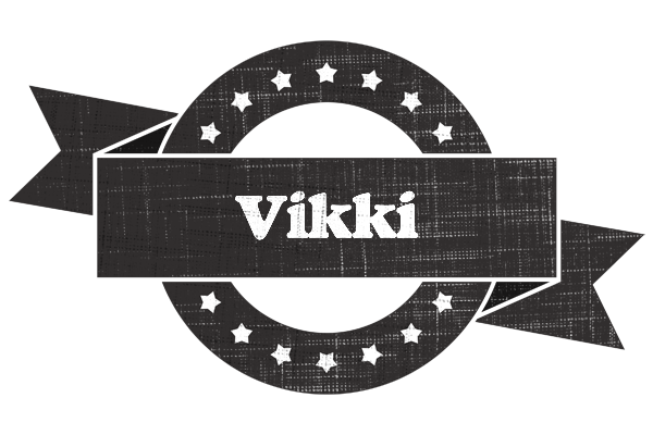 Vikki grunge logo