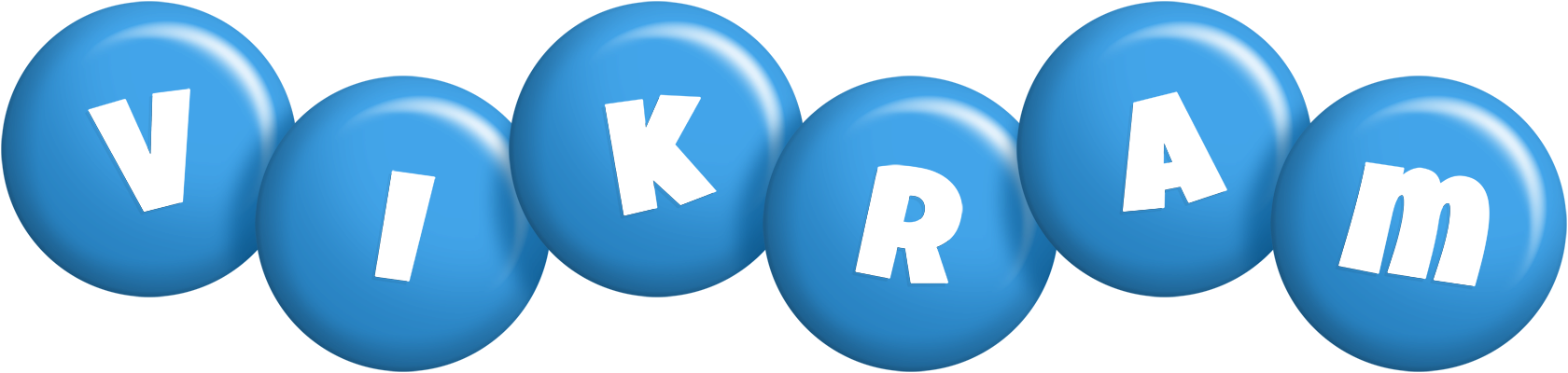 Vikram candy-blue logo