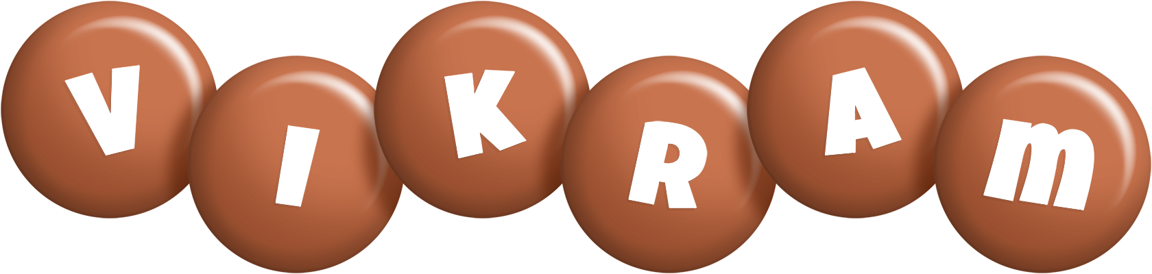 Vikram candy-brown logo