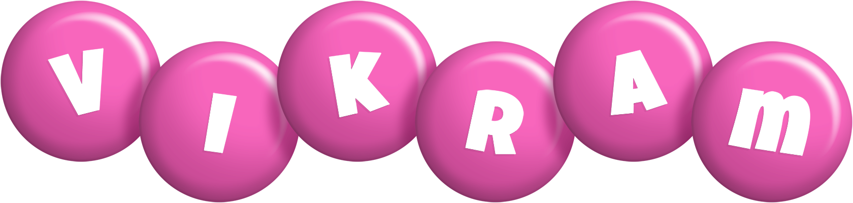 Vikram candy-pink logo