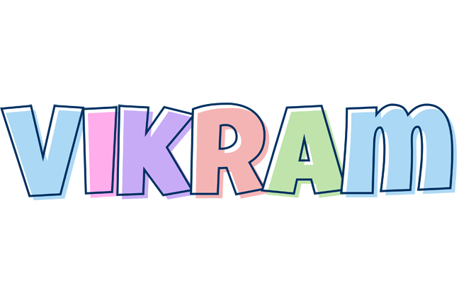 Vikram pastel logo
