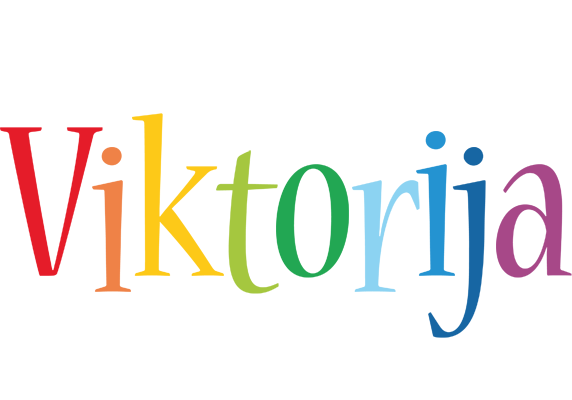 Viktorija birthday logo