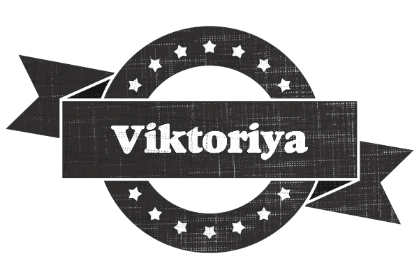 Viktoriya grunge logo