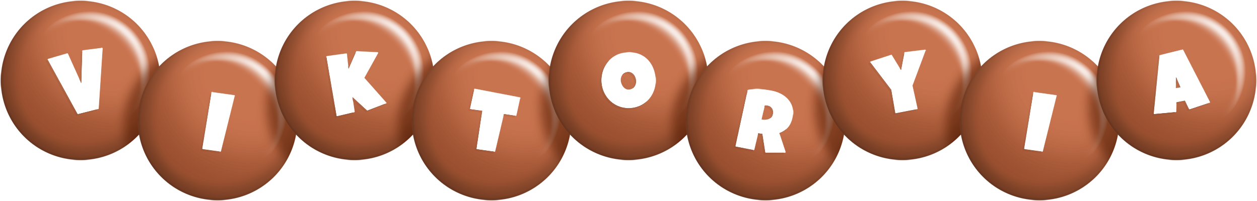 Viktoryia candy-brown logo