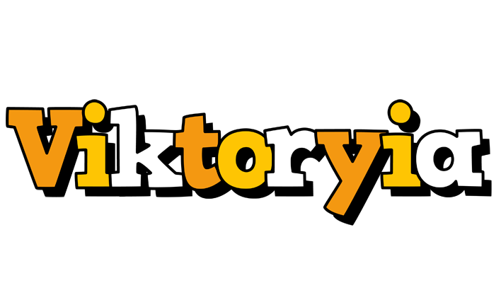 Viktoryia cartoon logo