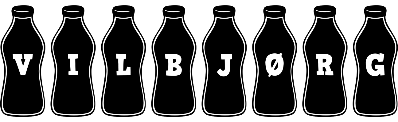 Vilbjørg bottle logo