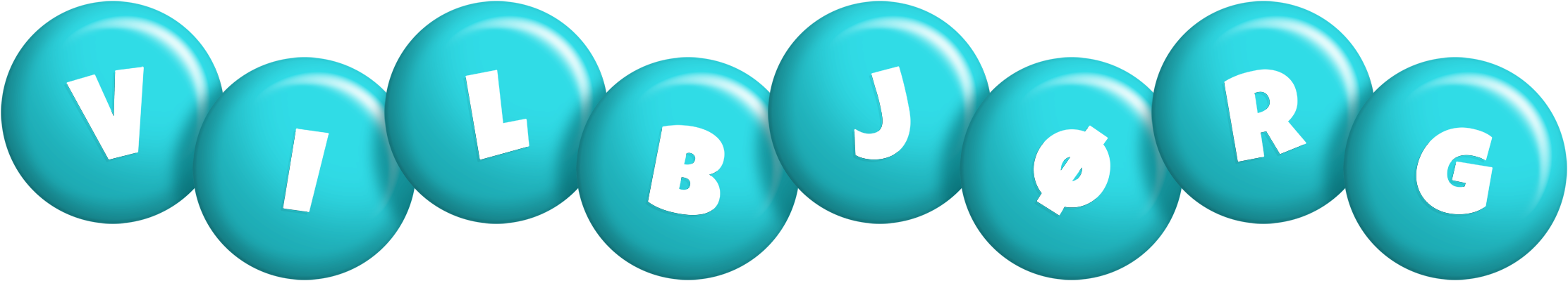 Vilbjørg candy-azur logo
