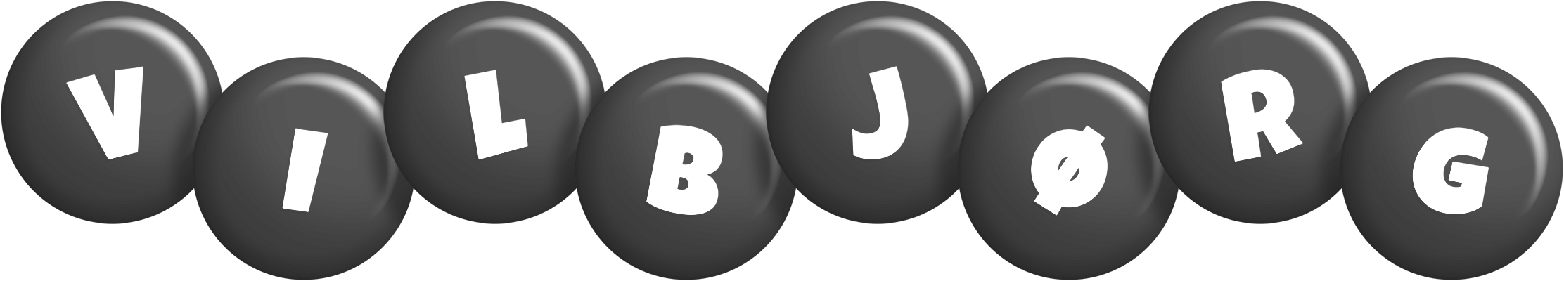Vilbjørg candy-black logo