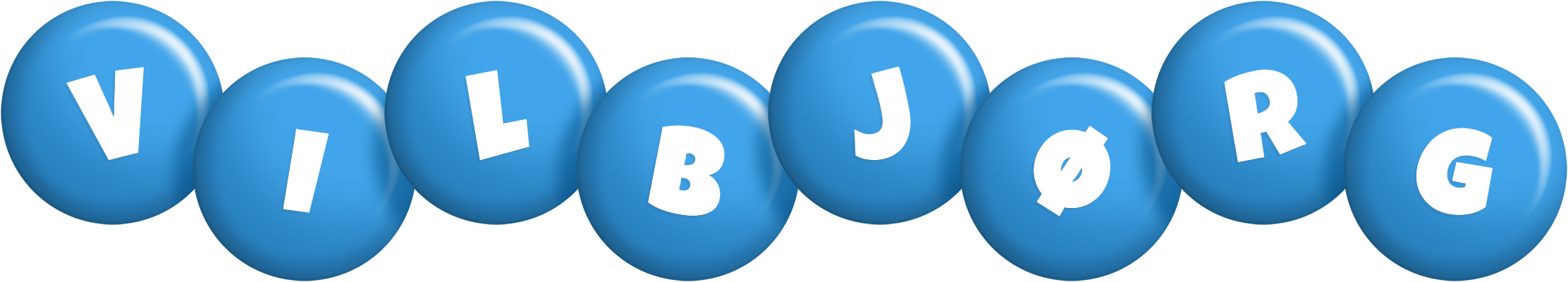 Vilbjørg candy-blue logo