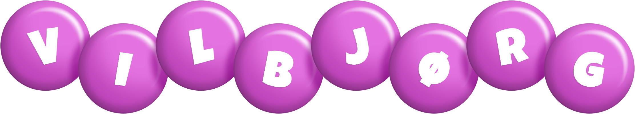 Vilbjørg candy-purple logo