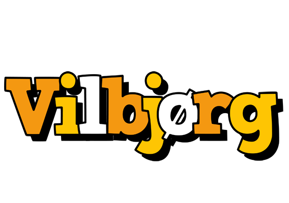 Vilbjørg cartoon logo