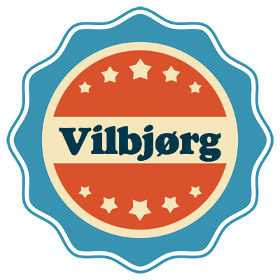 Vilbjørg labels logo