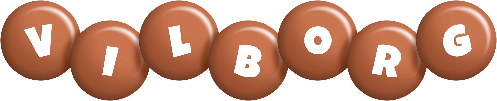 Vilborg candy-brown logo