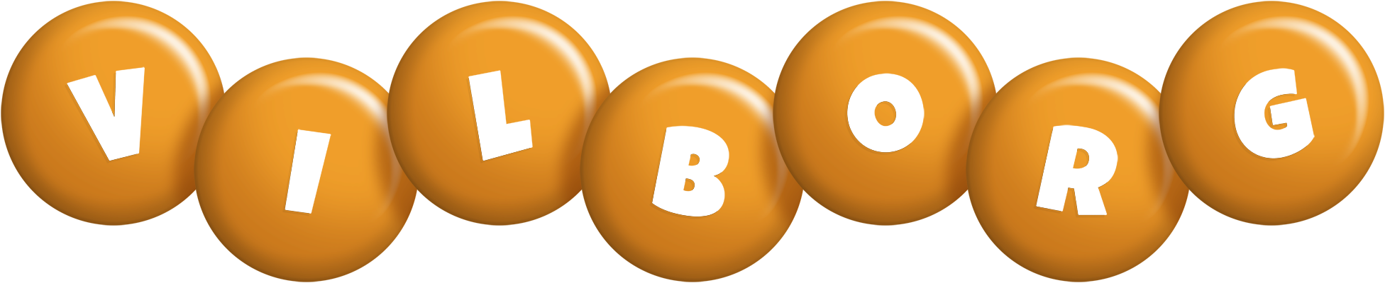 Vilborg candy-orange logo