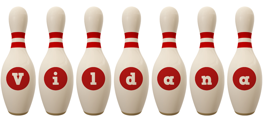 Vildana bowling-pin logo