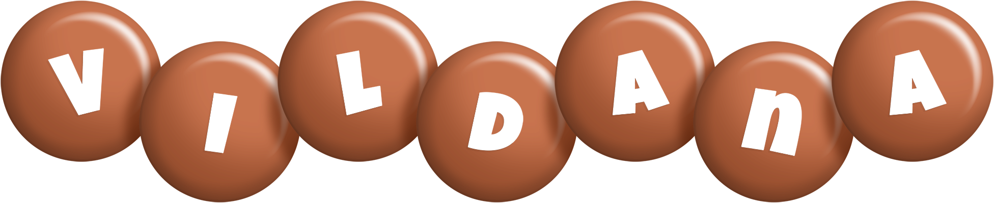 Vildana candy-brown logo
