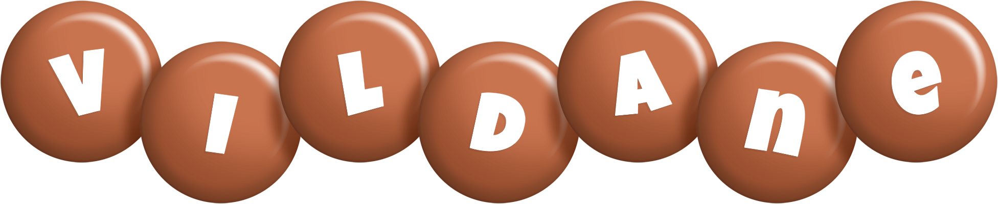 Vildane candy-brown logo