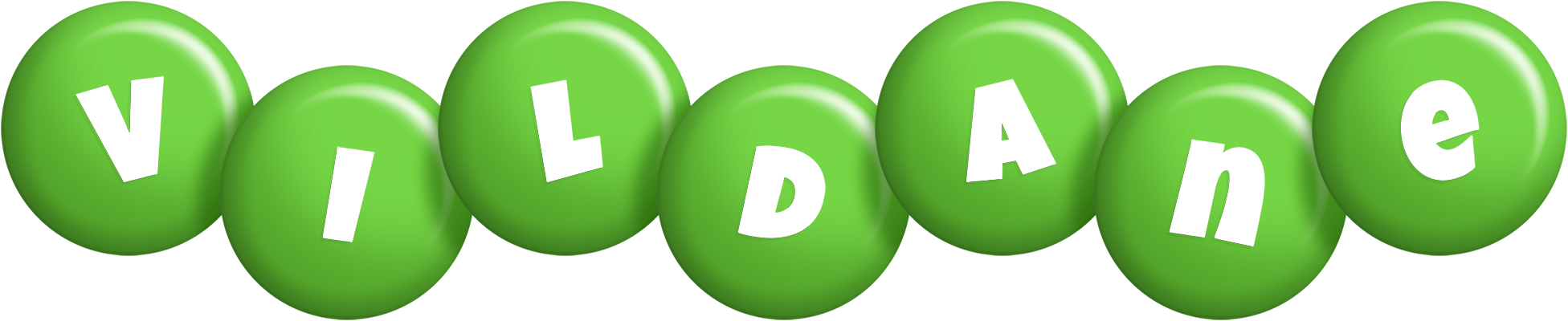 Vildane candy-green logo