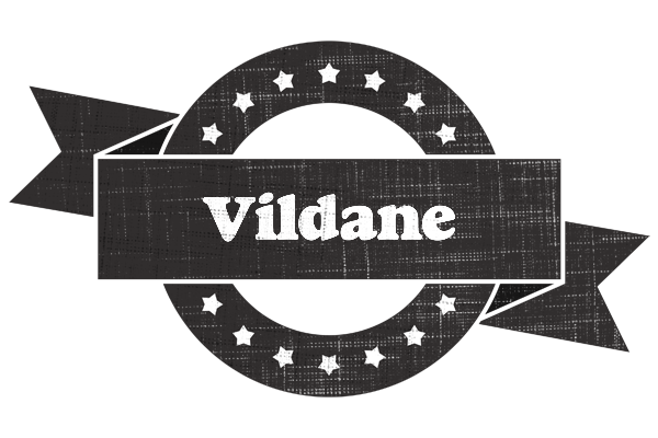 Vildane grunge logo