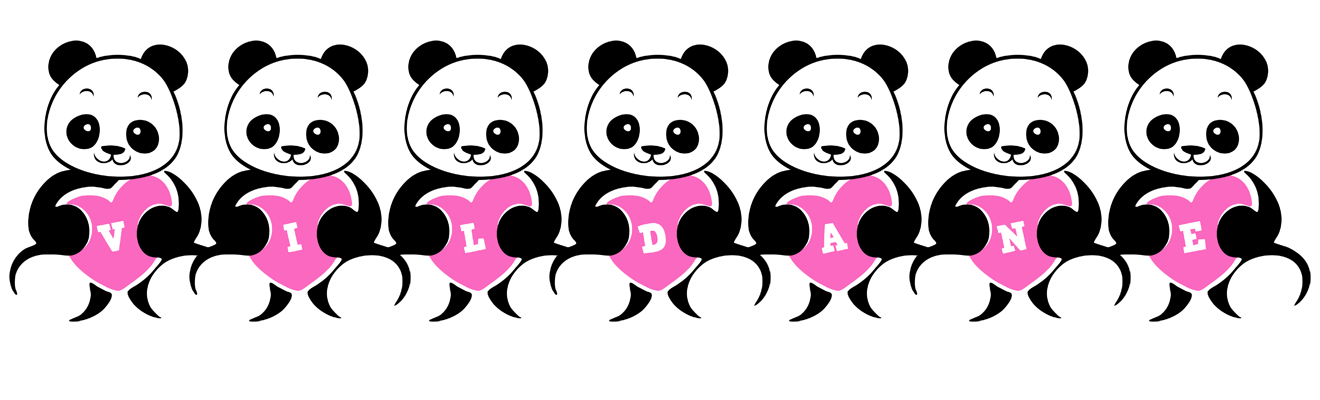 Vildane love-panda logo