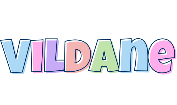 Vildane pastel logo
