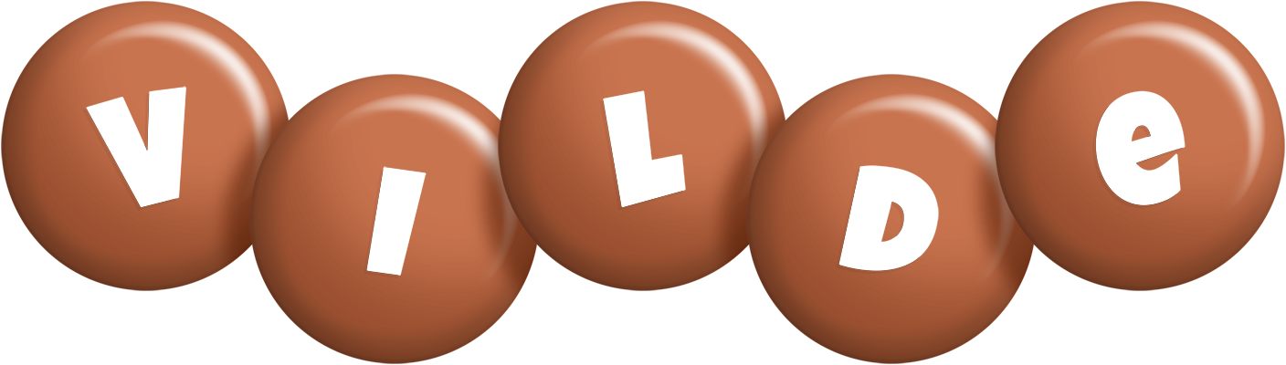 Vilde candy-brown logo