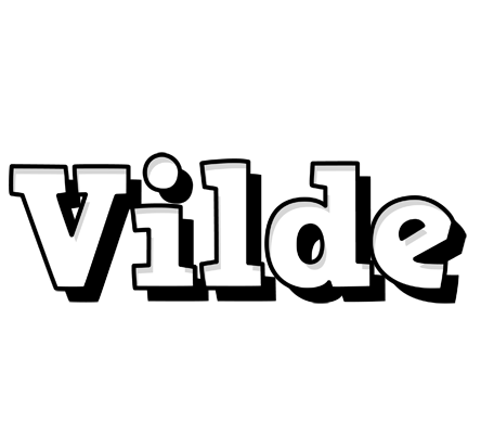 Vilde snowing logo